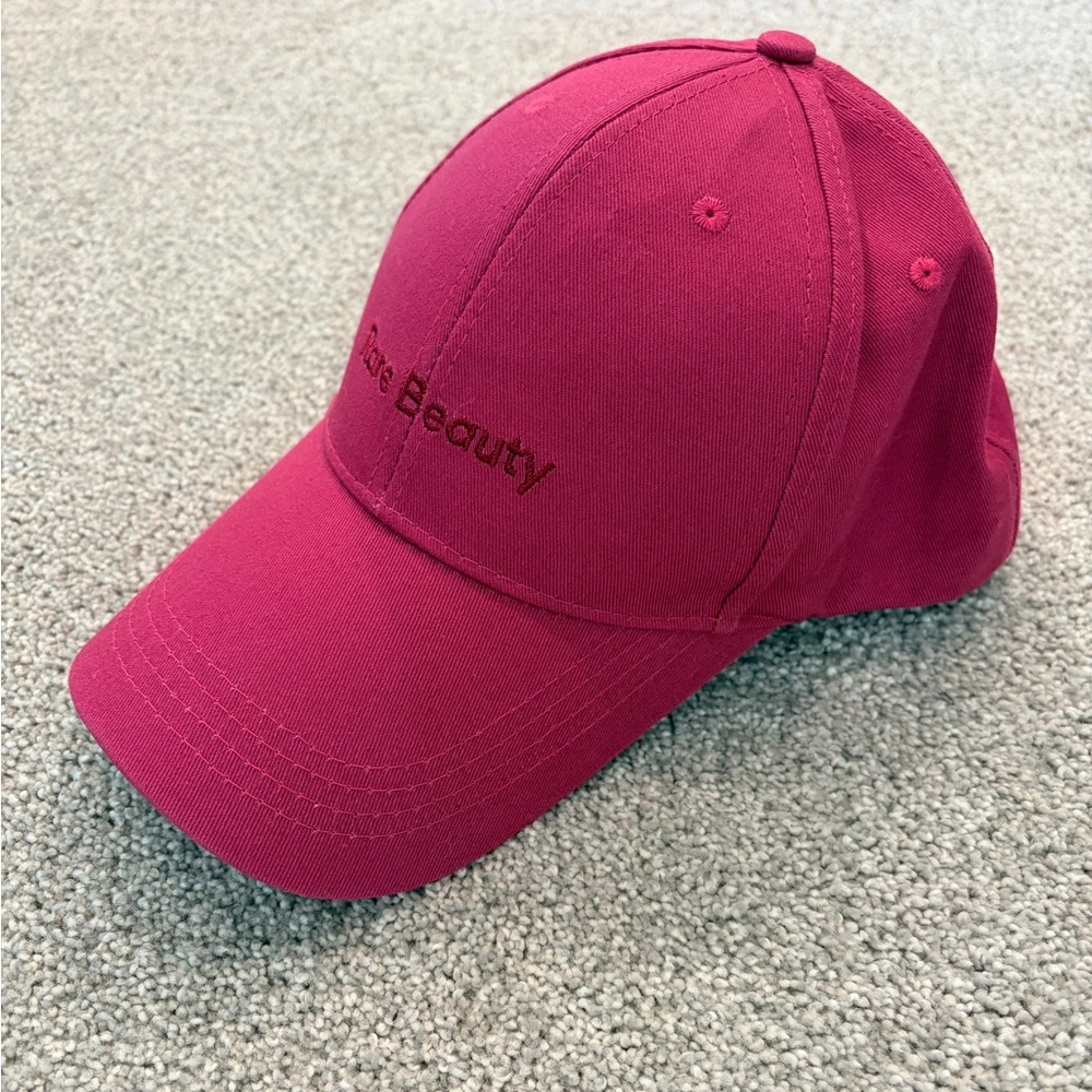 Rare Beauty Fuchsia Embroidered Baseball Cap